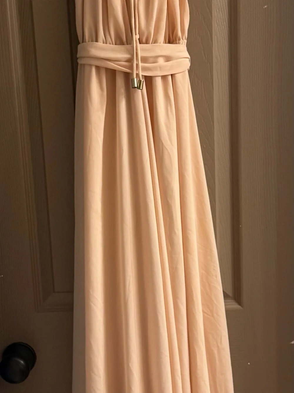 Lulu’s Halter Maxi Dress with Side Slit - Picture 3 of 3